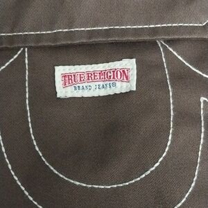 True Religion Brown Cargo Pants Size 34 Loose